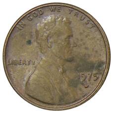 Монета 1 цент 1975 года D США (аверс)