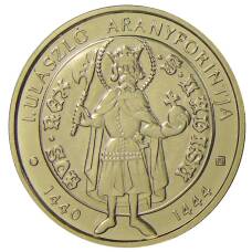 Монета 2000 форинтов 2020 года Венгрия — Средневековые венгерские золотые флорины — Золотой флорин И. Уласло (реверс)