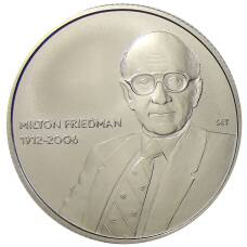 Монета 2000 форинтов 2022 года Венгрия — 110 лет со дня рождения Милтона Фридмана (аверс)
