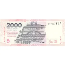 Банкнота 2000 песо 2023 года Аргентина (вид 2)