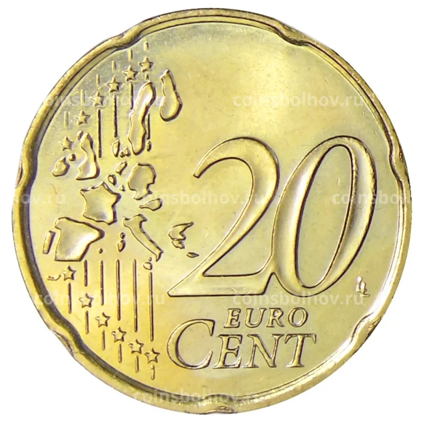 Монета 20 евроцентов 2001 года Монако (вид 2)