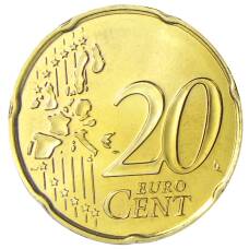 Монета 20 евроцентов 2002 года Монако (реверс)