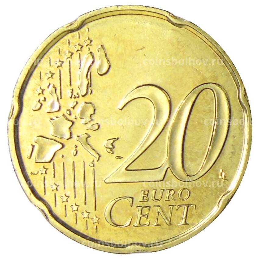 Монета 20 евроцентов 2002 года Монако (вид 2)