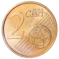 Монета 2 евроцента 2001 года Монако (реверс)
