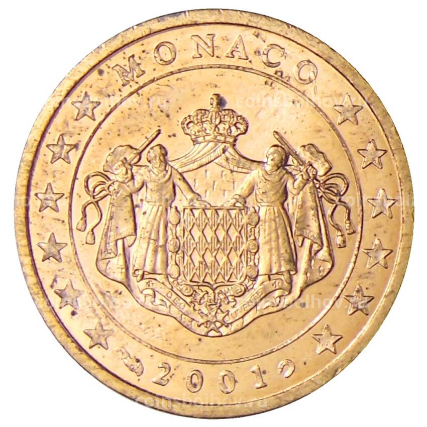 Монета 2 евроцента 2001 года Монако
