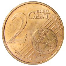 Монета 2 евроцента 2001 года Монако (реверс)