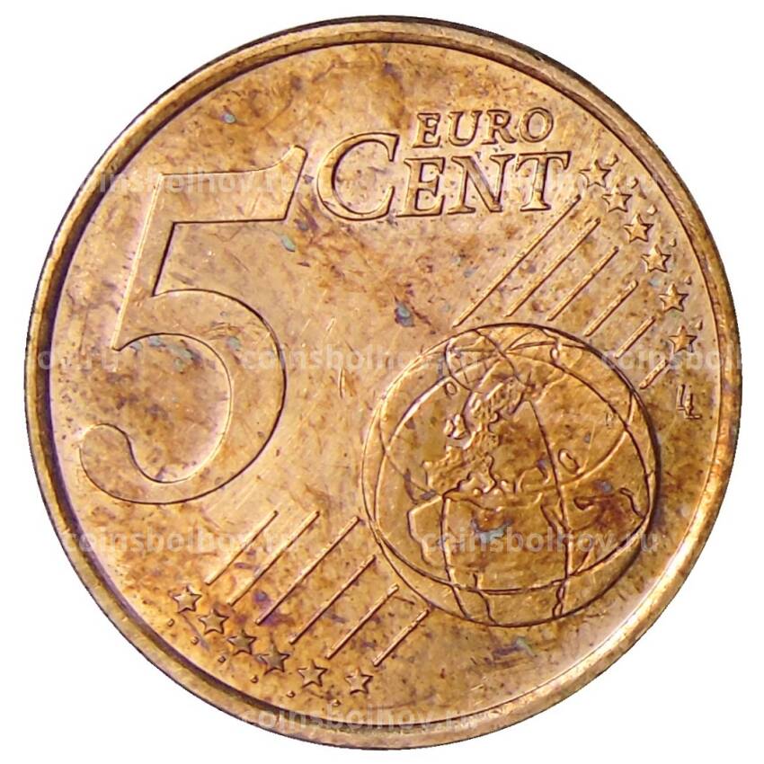 Монета 5 евроцентов 2001 года Монако (вид 2)