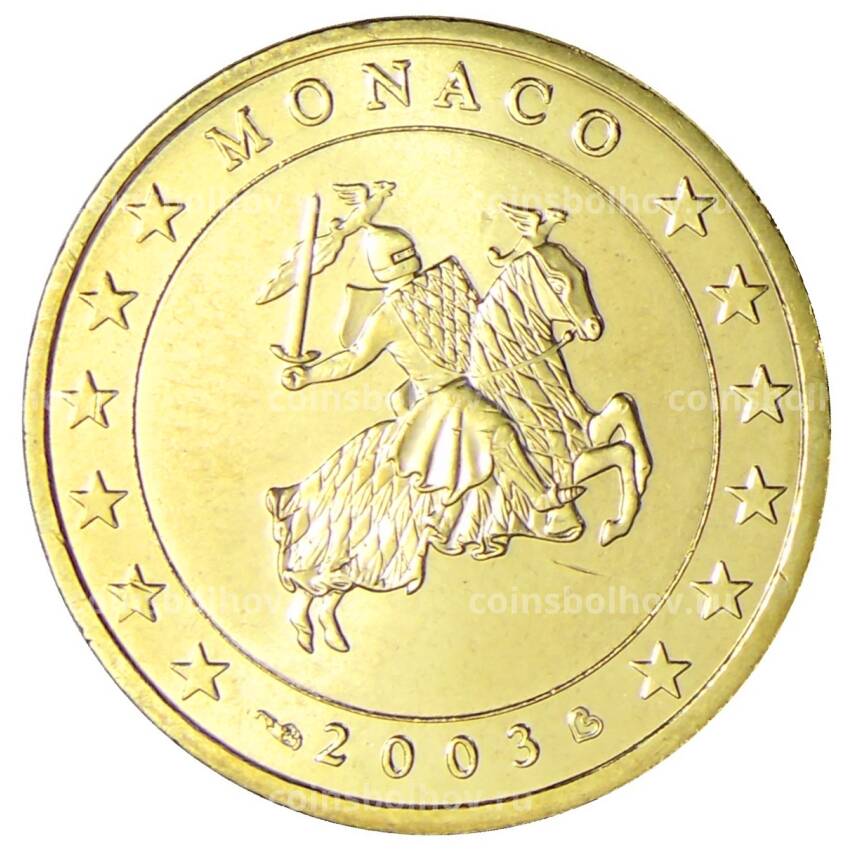 Монета 50 евроцентов 2003 года Монако