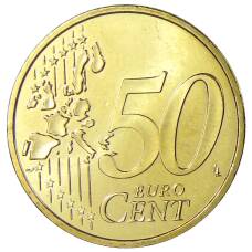 Монета 50 евроцентов 2003 года Монако (реверс)
