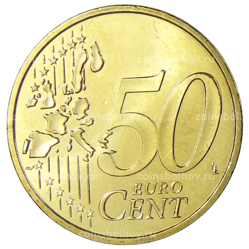 Монета 50 евроцентов 2003 года Монако (вид 2)
