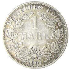 Монета 1 марка 1901 года A Германия (аверс)