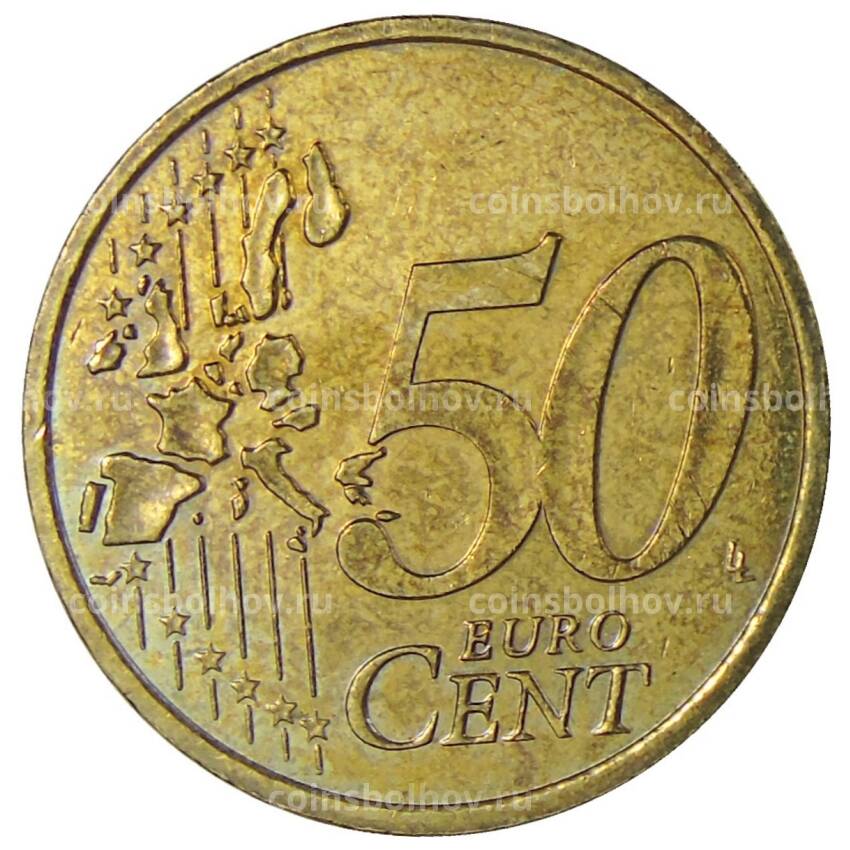 Монета 50 евроцентов 2001 года Монако (вид 2)