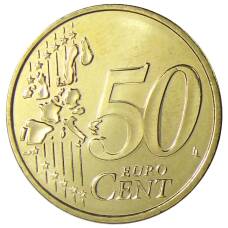 Монета 50 евроцентов 2002 года Монако (реверс)
