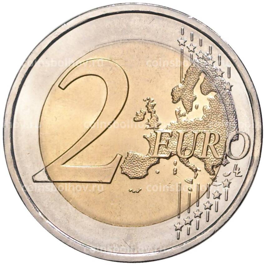 Монета 2 евро 2014 года Португалия — Международный год семейных фермерских хозяйств (вид 2)