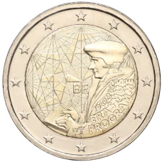 Монета 2 евро 2022 года Бельгия — 35 лет программе Эразмус (аверс)