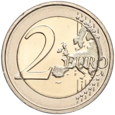 Монета 2 евро 2022 года Бельгия — 35 лет программе Эразмус (реверс)