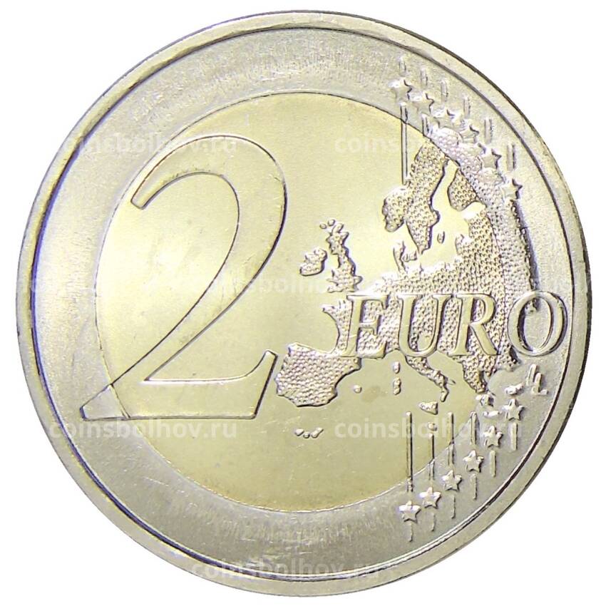 Монета 2 евро 2010 года J Германия — Городская ратуша и Роланд, Бремен (вид 2)