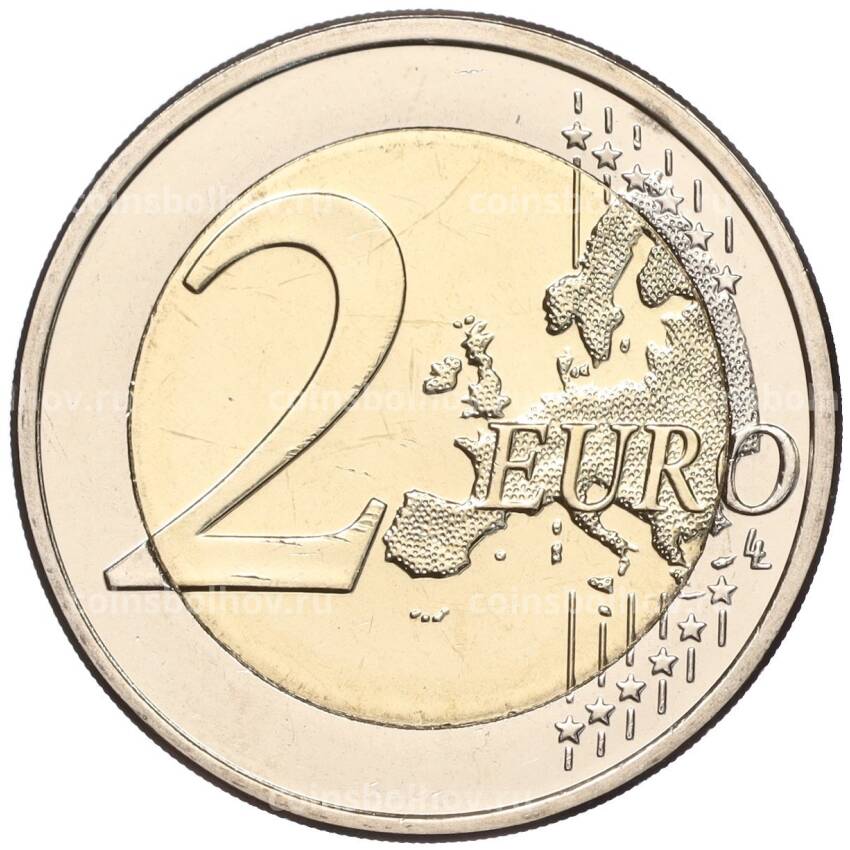 Монета 2 евро 2021 года Финляндия —  100 лет самоуправлению в Аландском регионе (вид 2)