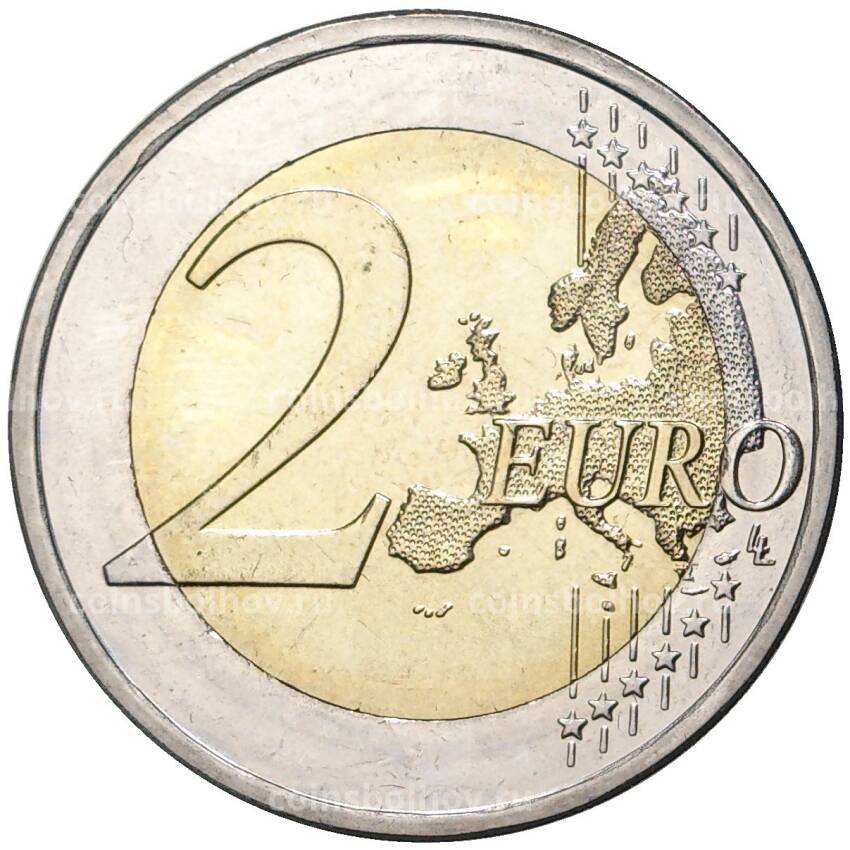 Монета 2 евро 2016 года Финляндия — 100 лет со дня рождения Георга Хенрика фон Вригта (вид 2)