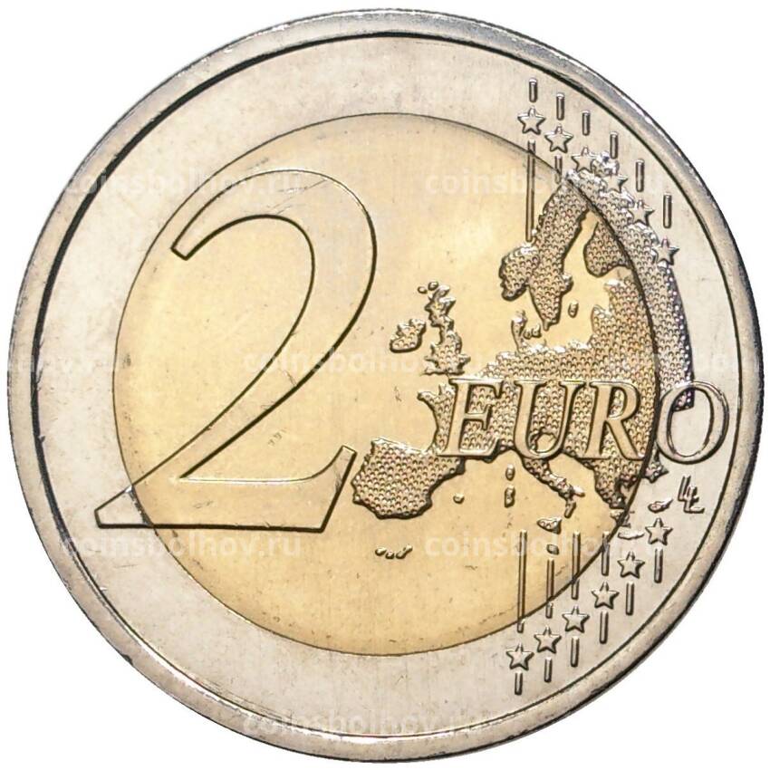 Монета 2 евро 2015 года Португалия — 30 лет флагу Европейского союза (вид 2)