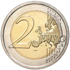 Монета 2 евро 2018 года Словения —  Всемирный день пчёл (реверс)