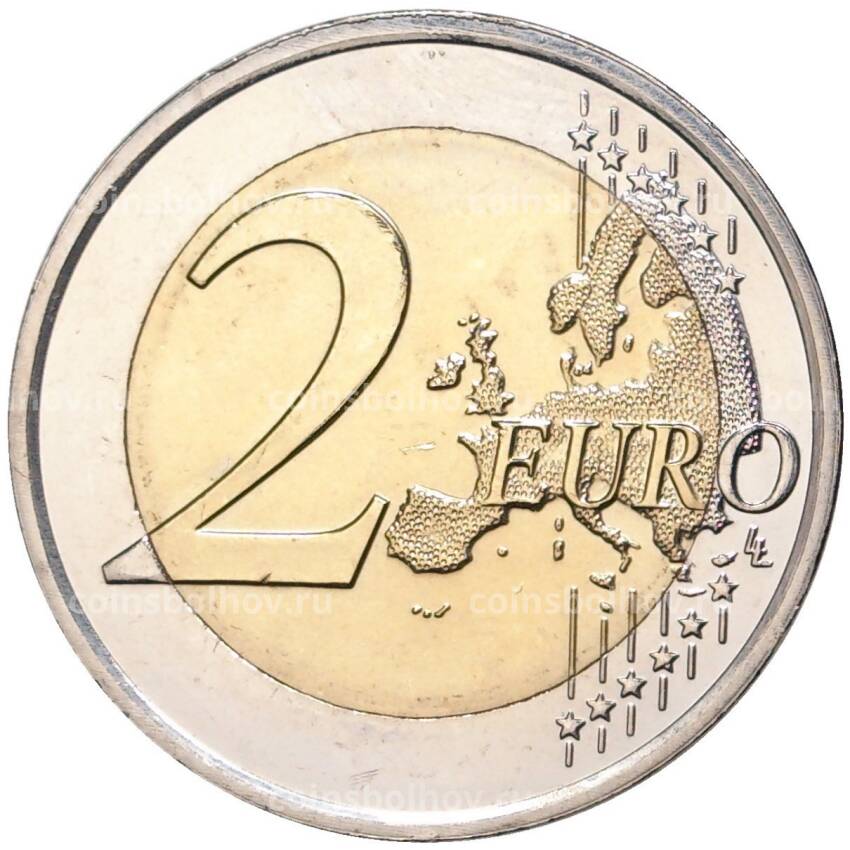 Монета 2 евро 2014 года Мальта —  50 лет Независимости Мальты (вид 2)