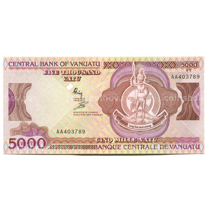 Банкнота 5000 вату 1993 года Вануату