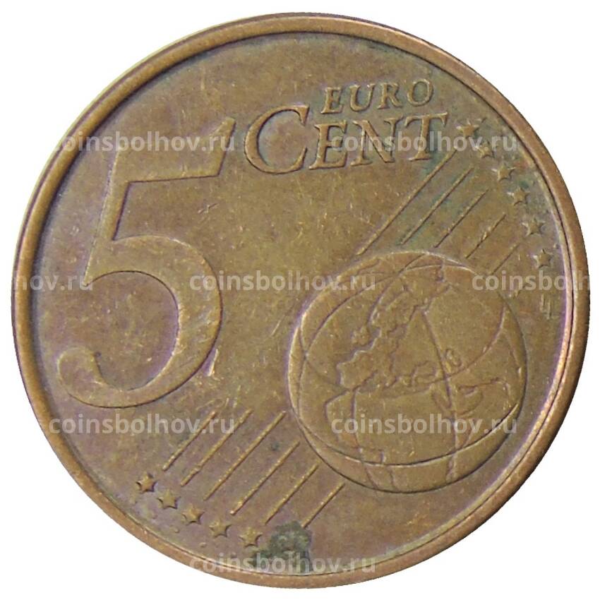 Монета 5 евроцентов 2005 года Испания (вид 2)