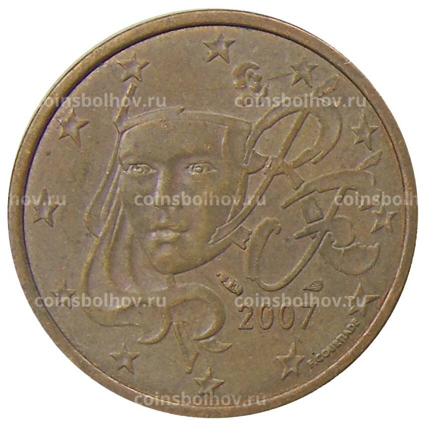 Монета 5 евроцентов 2007 года Франция