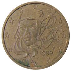 Монета 2 евроцента 1999 года Франция (аверс)