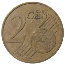 Монета 2 евроцента 1999 года Франция (реверс)