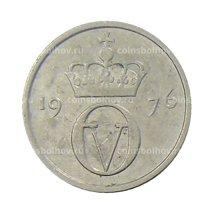 Монета 10 эре 1976 года Норвегия