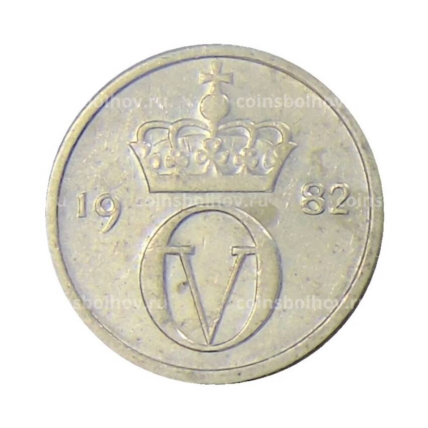 Монета 10 эре 1982 года Норвегия