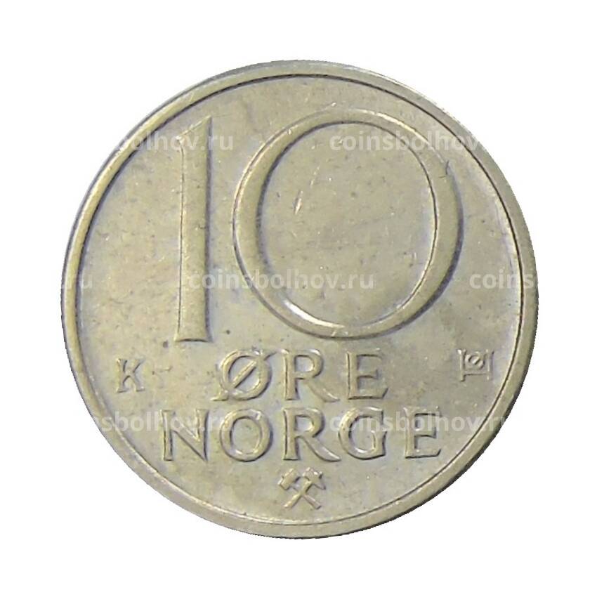 Монета 10 эре 1982 года Норвегия (вид 2)