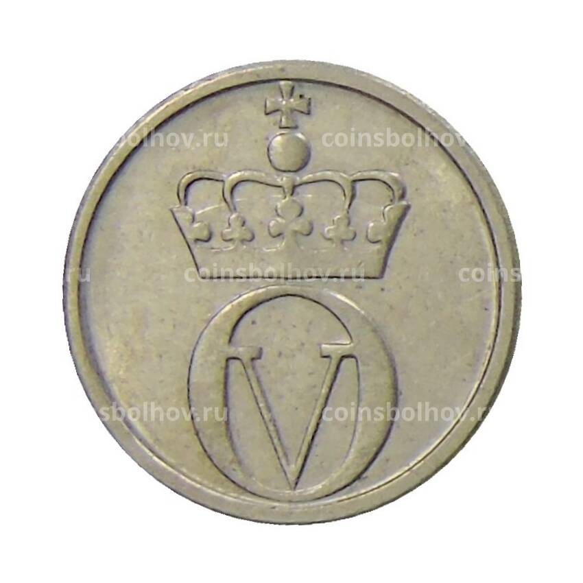 Монета 10 эре 1966 года Норвегия (вид 2)