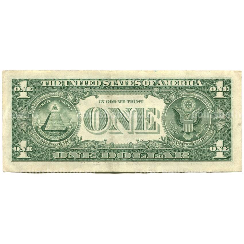 Банкнота 1 доллар 2009 года США (вид 2)