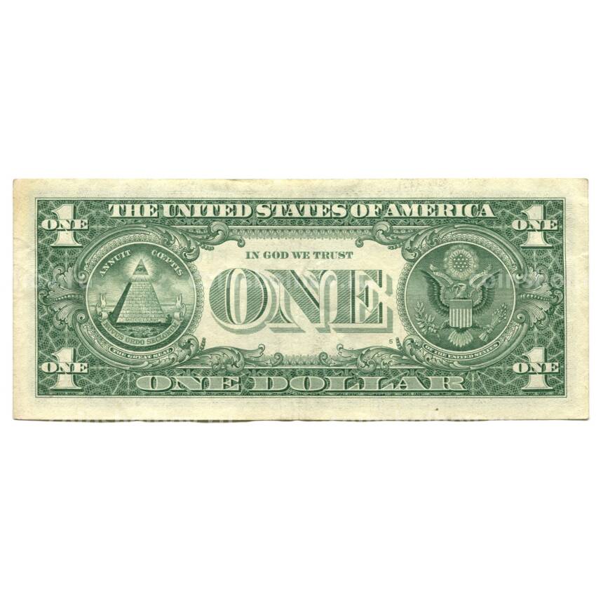 Банкнота 1 доллар 2017 года США (вид 2)