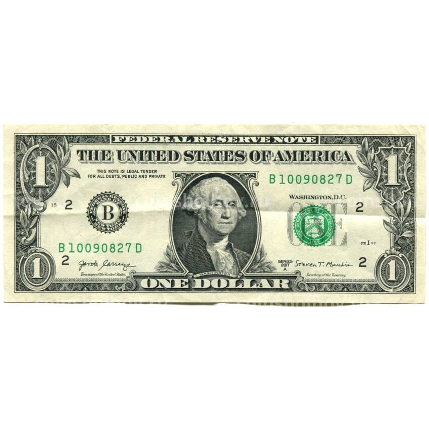 Банкнота 1 доллар 2017 года США