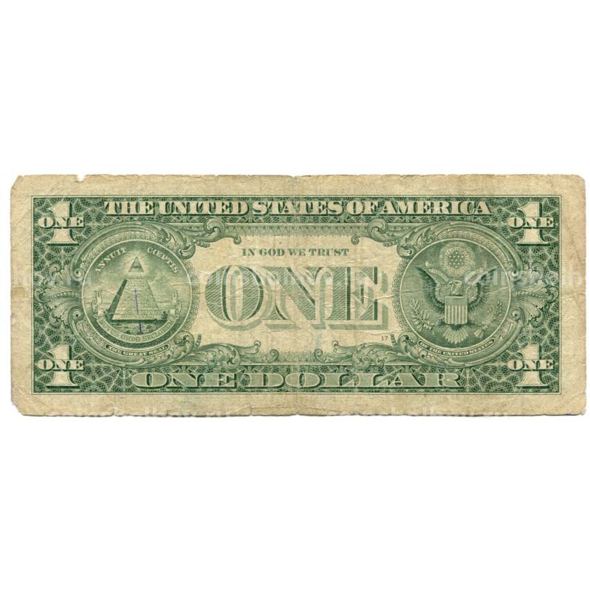 Банкнота 1 доллар 2006 года США (вид 2)