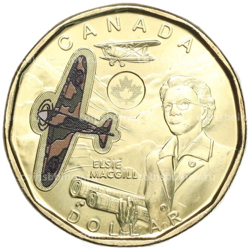 Монета 1 доллар 2023 года Канада «Элси Макгилл» (Цветное покрытие)