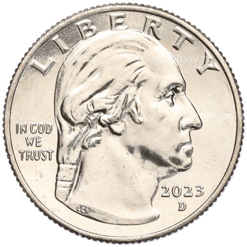Монета 1/4 доллара (25 центов) 2023 года D США «Американские женщины — Джовита Идар» (вид 2)