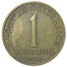 Монета 1 шиллинг 1983 года Австрия (аверс)