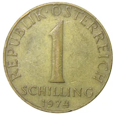 Монета 1 шиллинг 1974 года Австрия (аверс)