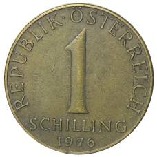 Монета 1 шиллинг 1976 года Австрия (аверс)