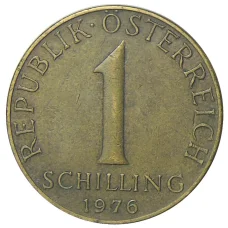 Монета 1 шиллинг 1976 года Австрия (аверс)