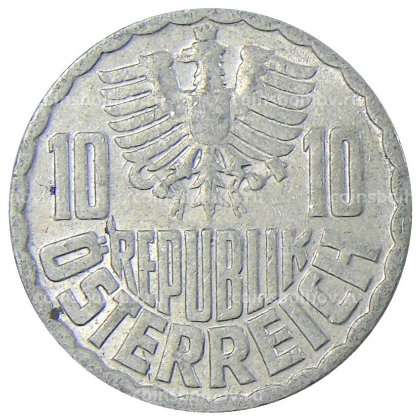 Монета 10 грошей 1972 года Австрия (вид 2)