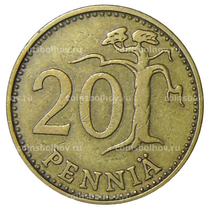 Монета 20 пенни 1966 года Финляндия (вид 2)