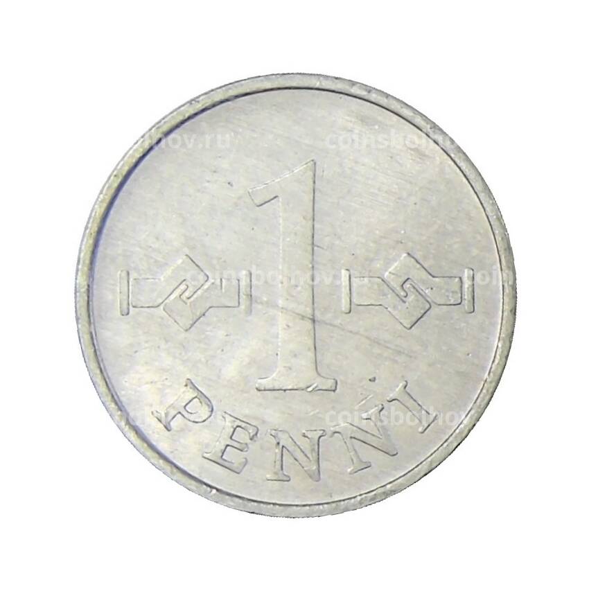 Монета 1 пенни 1974 года Финляндия (вид 2)