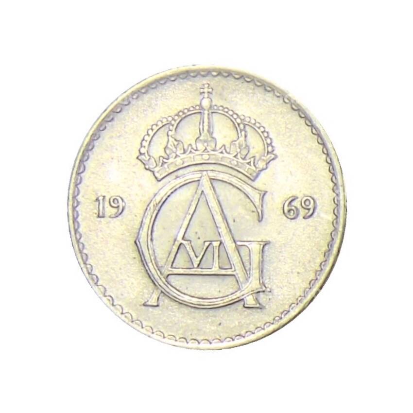 Монета 10 эре 1969 года Швеция