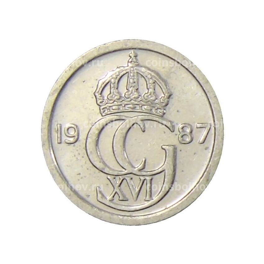 Монета 10 эре 1987 года Швеция